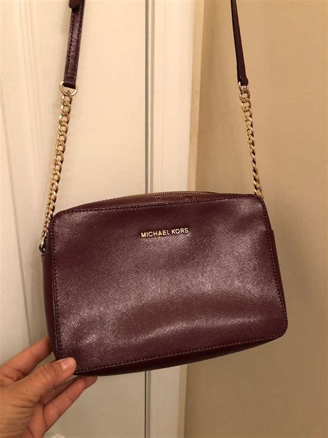 michael kors burgundy purses|Michael Kors burgundy crossbody bag.